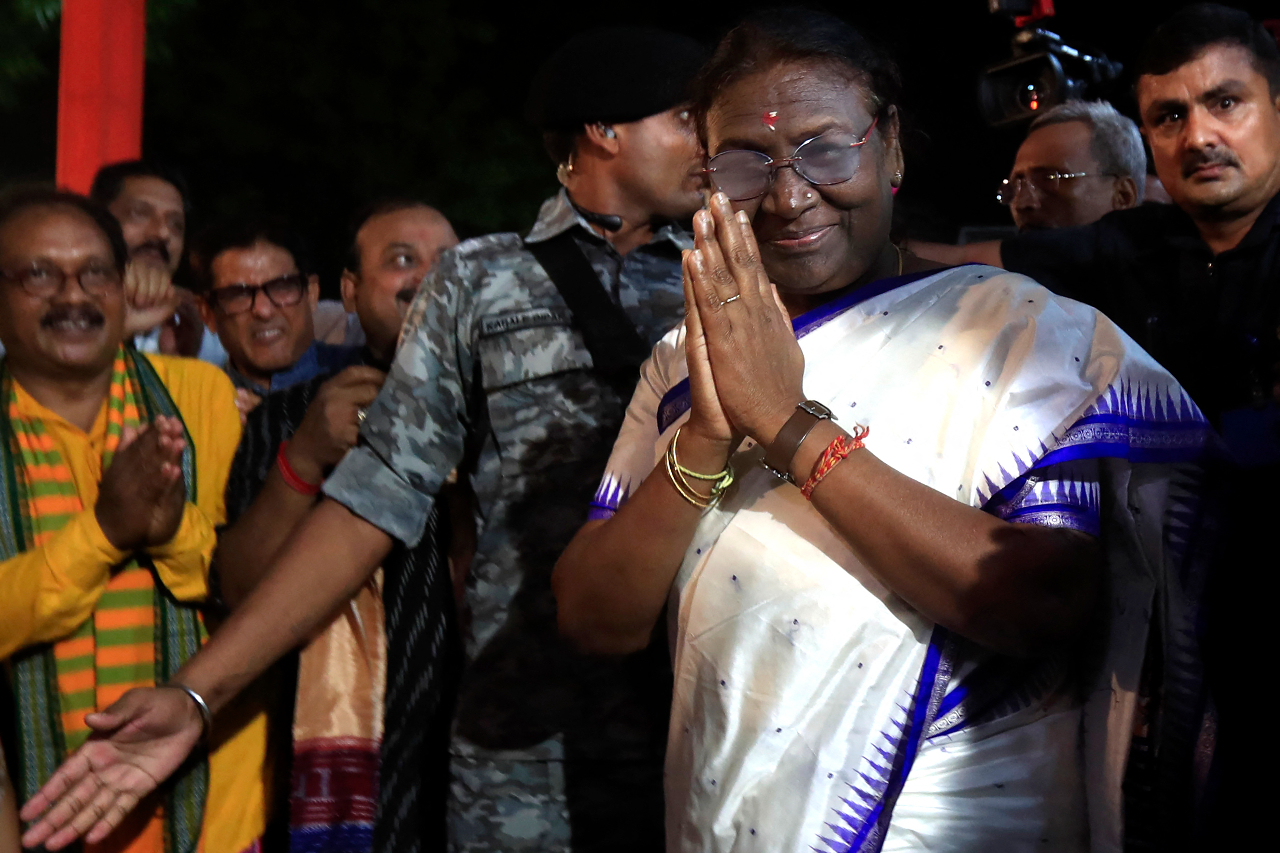 Droupadi Murmu, primera mujer de una comunidad tribal elegida presidenta de India
