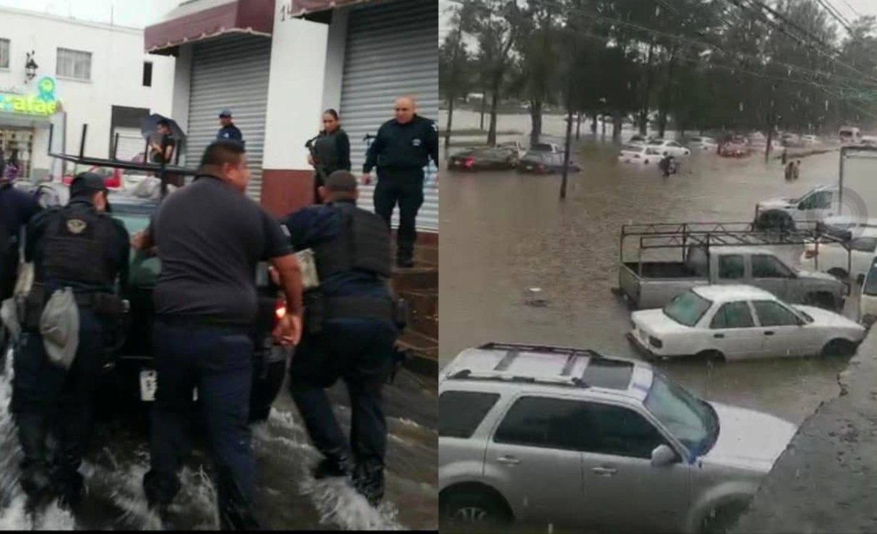Fuertes lluvias provocan inundaciones y caos en Morelia, Michoacán