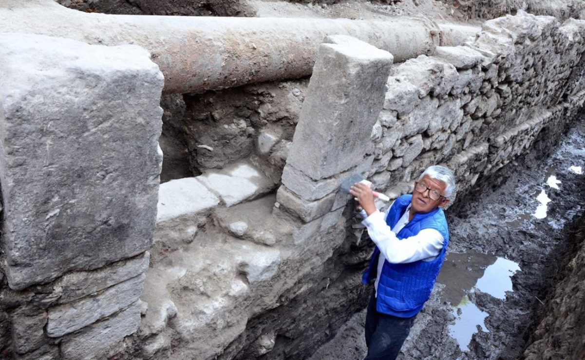El INAH descubre un muro novohispano en La Lagunilla