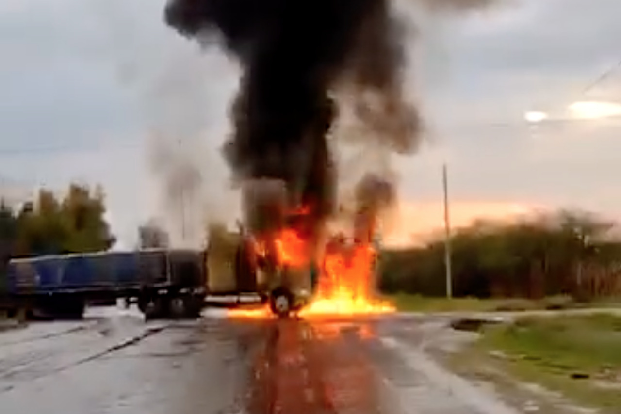 Operativos desatan bloqueos y quema de vehículos en Zacatecas
