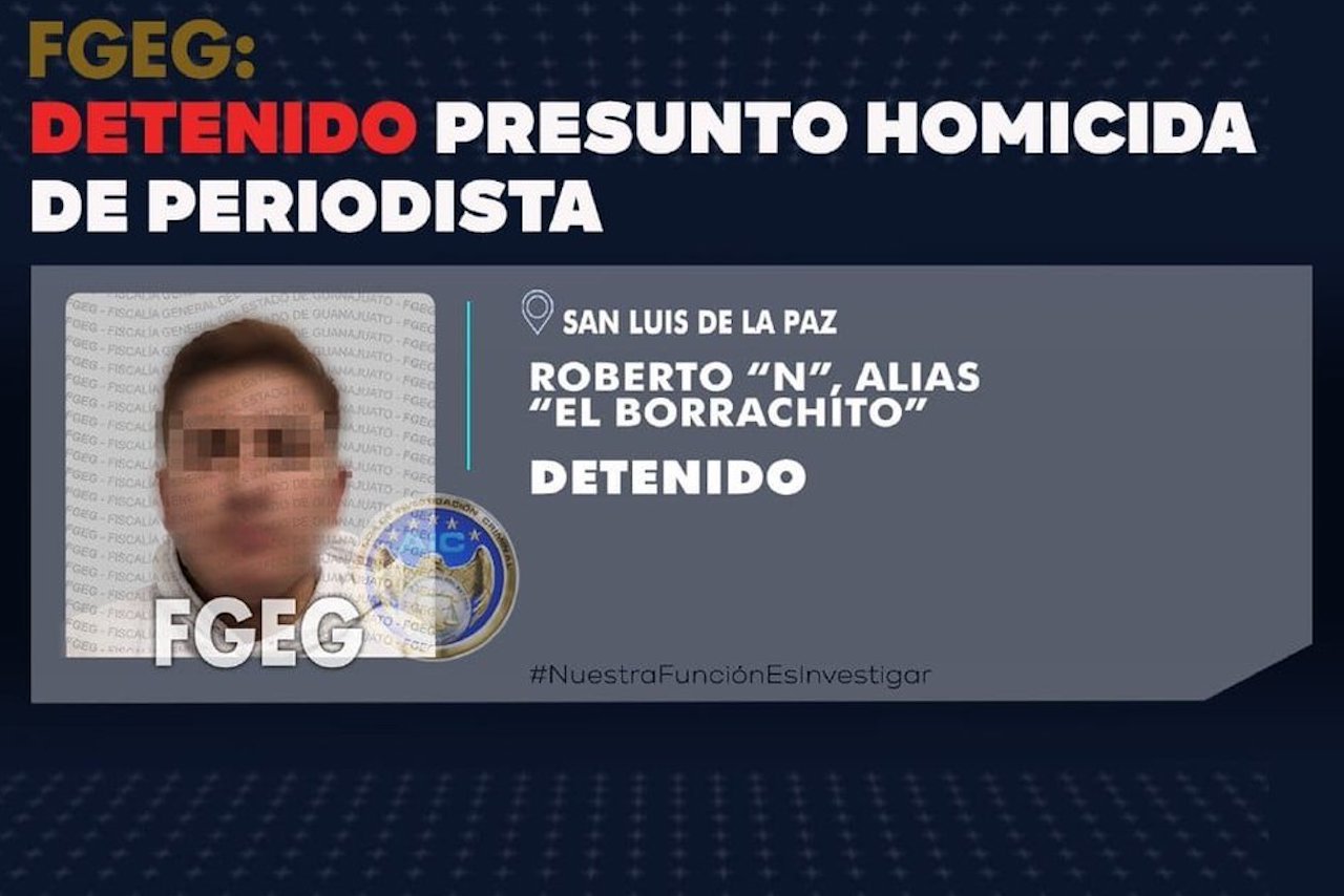 Aprehenden al presunto asesino del periodista Ernesto Méndez en Guanajuato