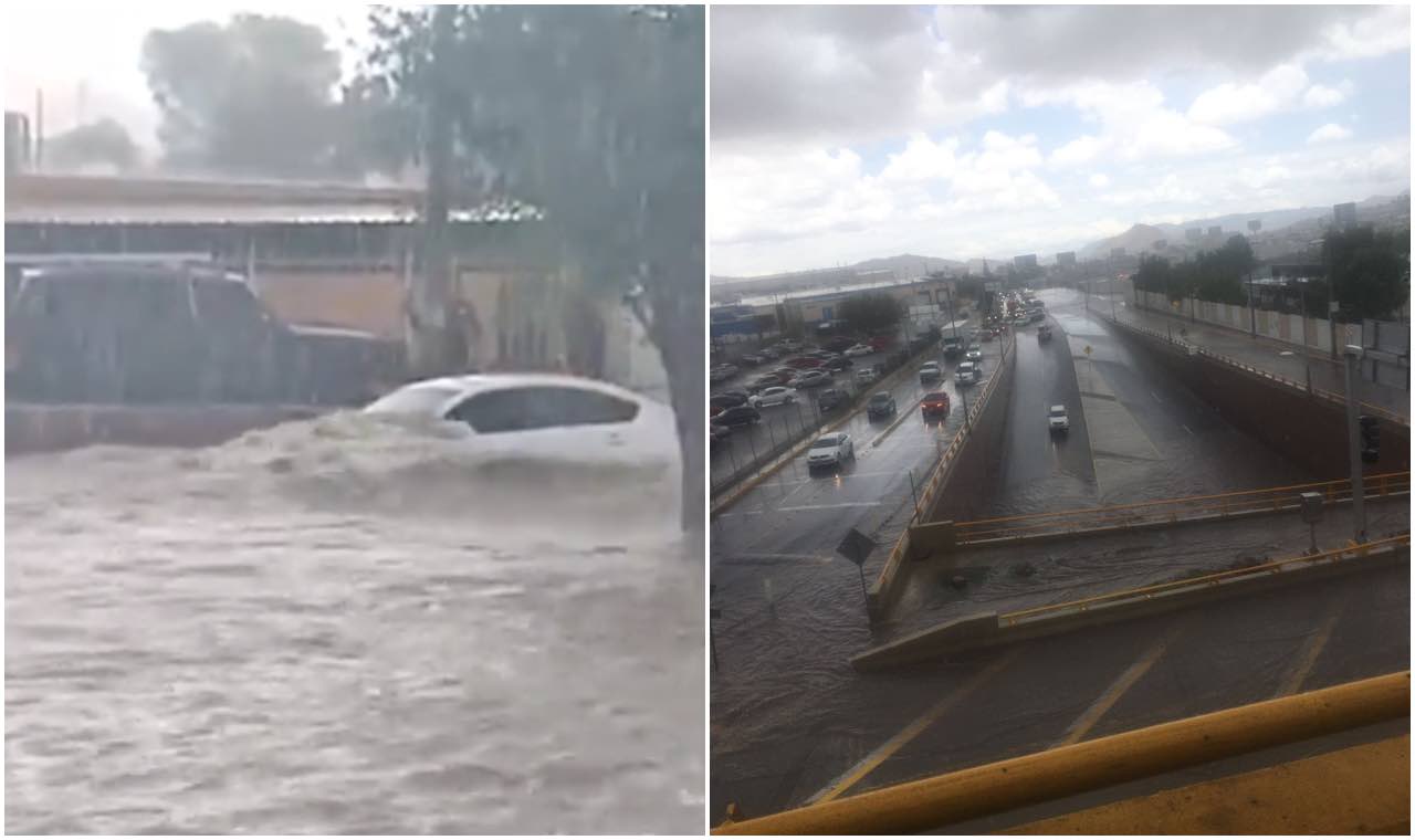 La lluvia dejan inundaciones en varios puntos de Chihuahua capital