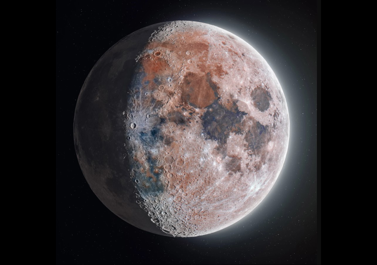 Fotógrafos comparten imagen ‘absurdamente detallada’ de la luna
