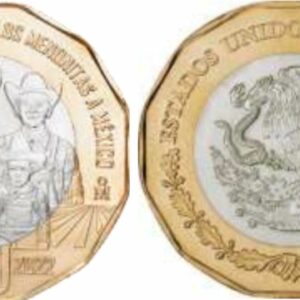 La nueva moneda de 20 pesos conmemora los 100 años de los menonitas en México