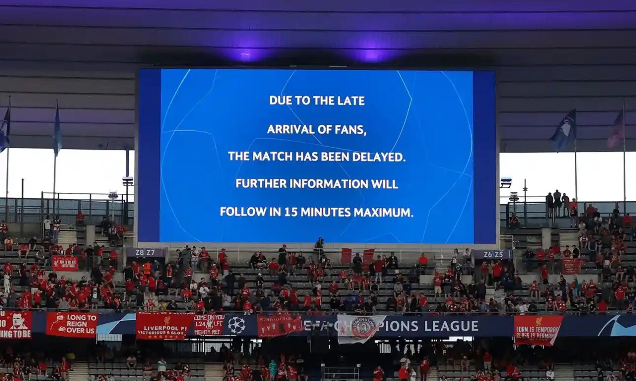 La UEFA preparó el comunicado de la Champions League culpando a los fanáticos