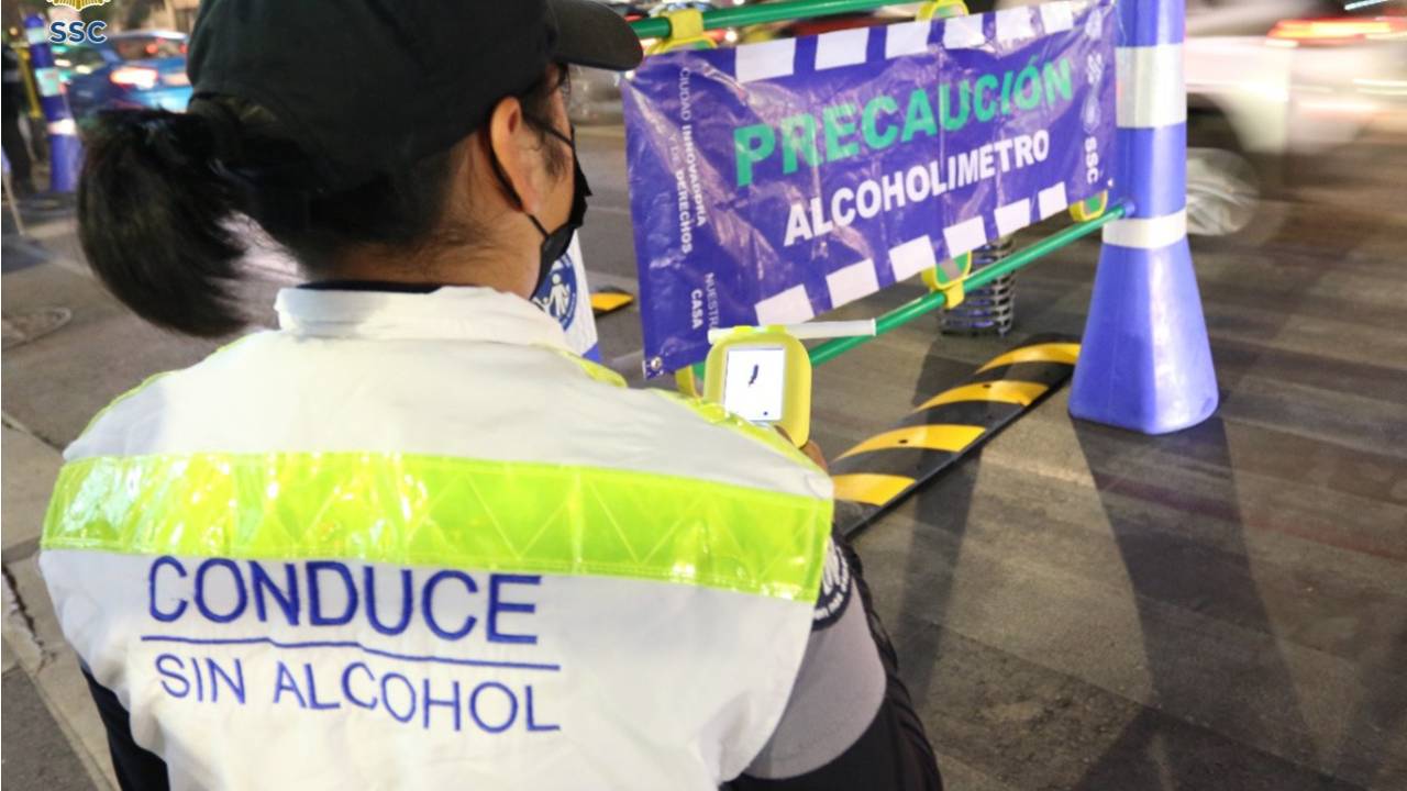 ¿Cómo será el operativo del alcoholímetro en la CDMX durante fiestas patrias?