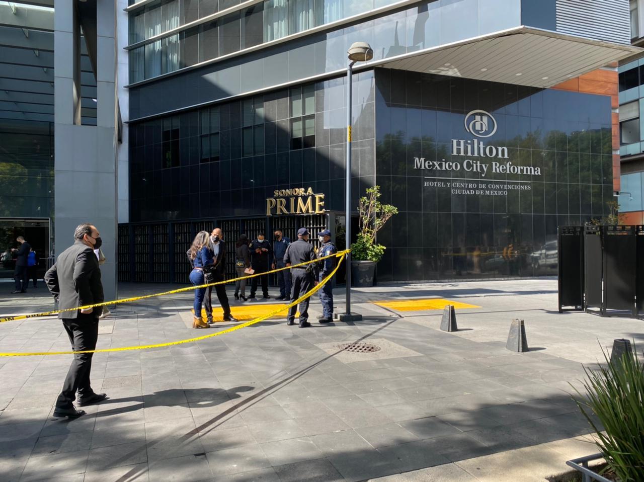 Una persona muere tras caer del Hotel Hilton de Paseo de la Reforma