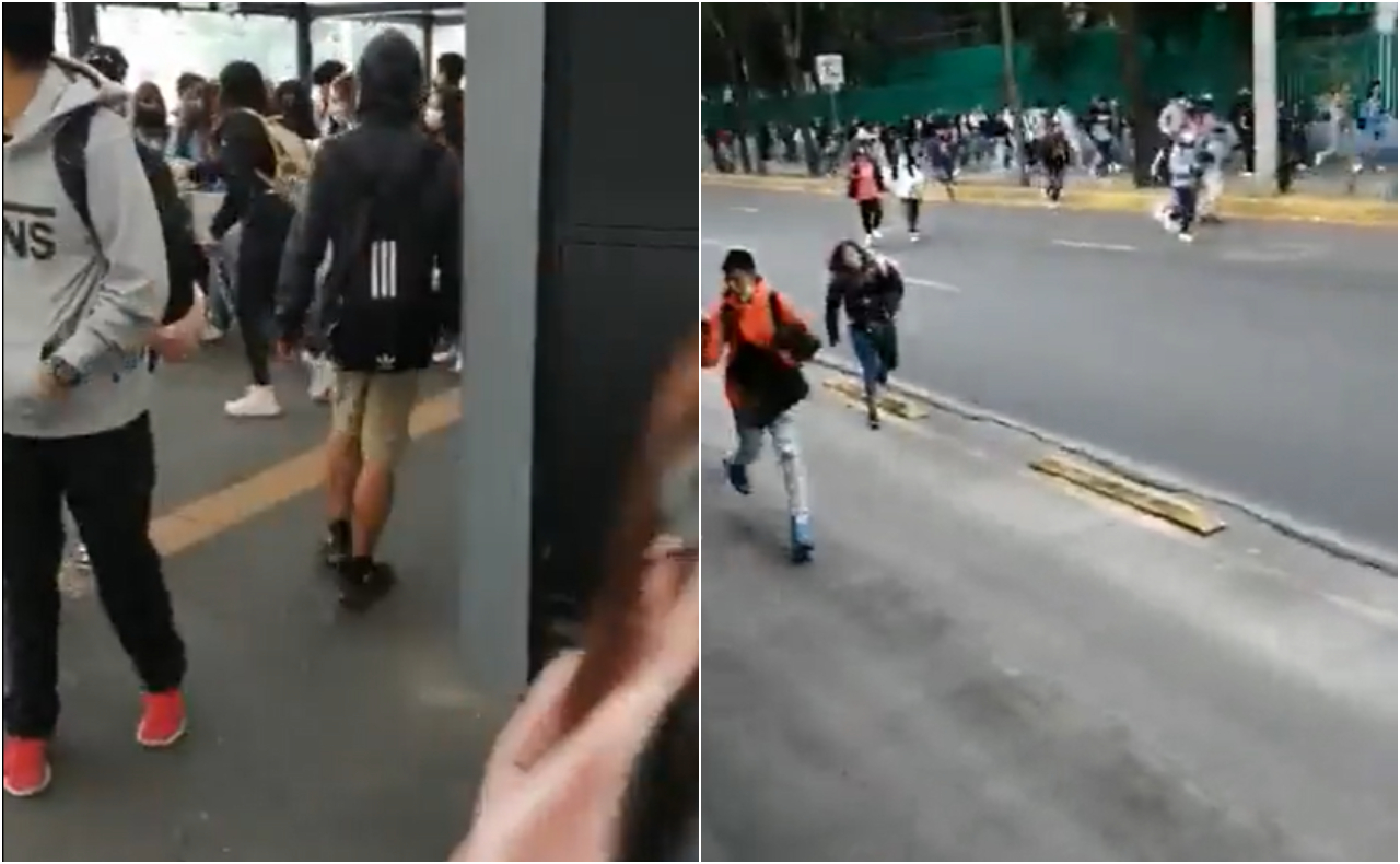 Alumnos desalojan el Bachilleres 1 ‘El Rosario’ ante posible llegada de porros