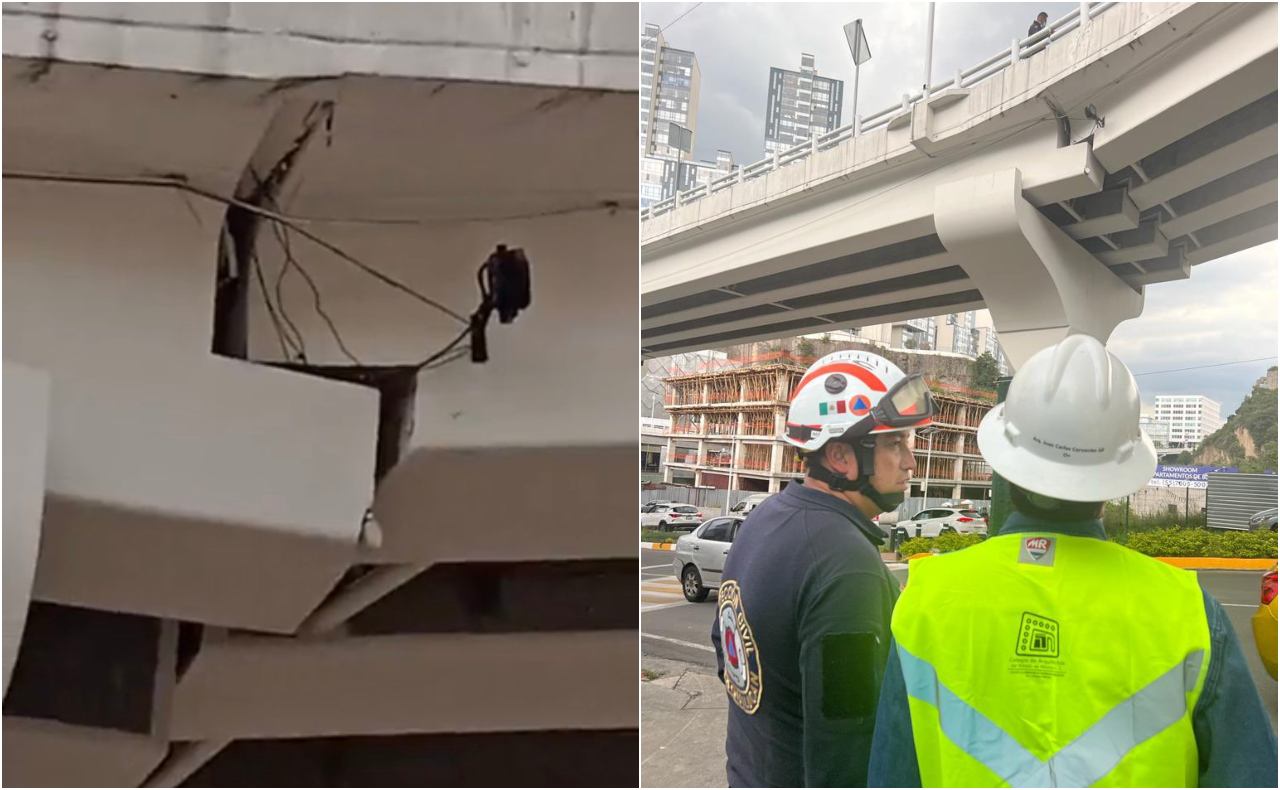 Autoridades cierran puente de Huixquilucan tras daños por el sismo