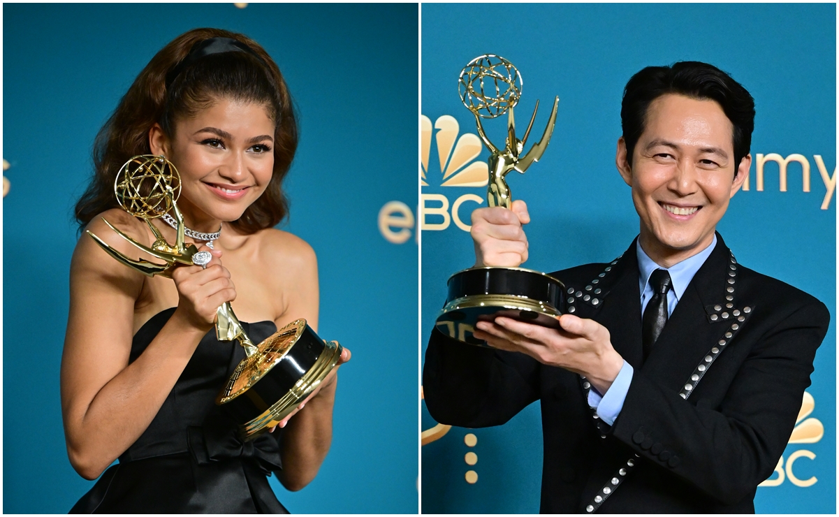 Zendaya y actor de <em>El juego del calamar</em> hacen historia en los Emmy 2022