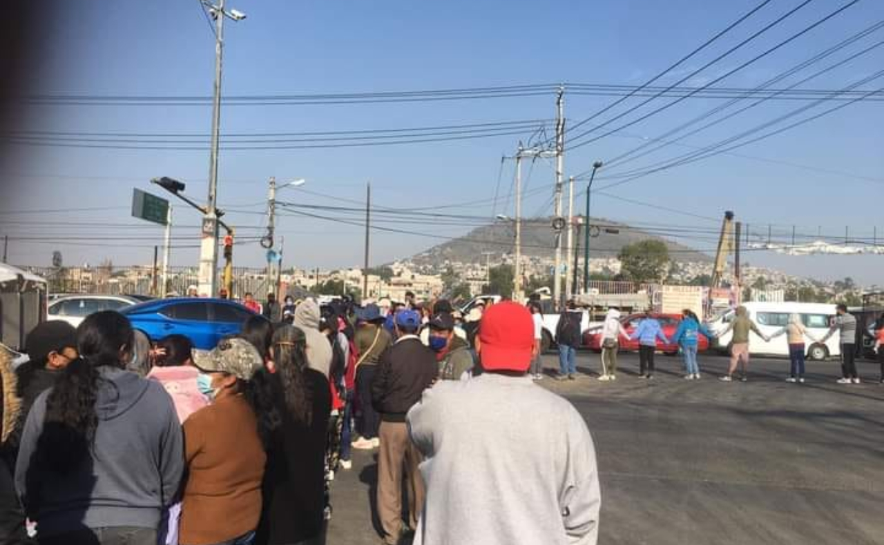 Bloqueo en la México-Texcoco: manifestantes exigen agua y seguridad