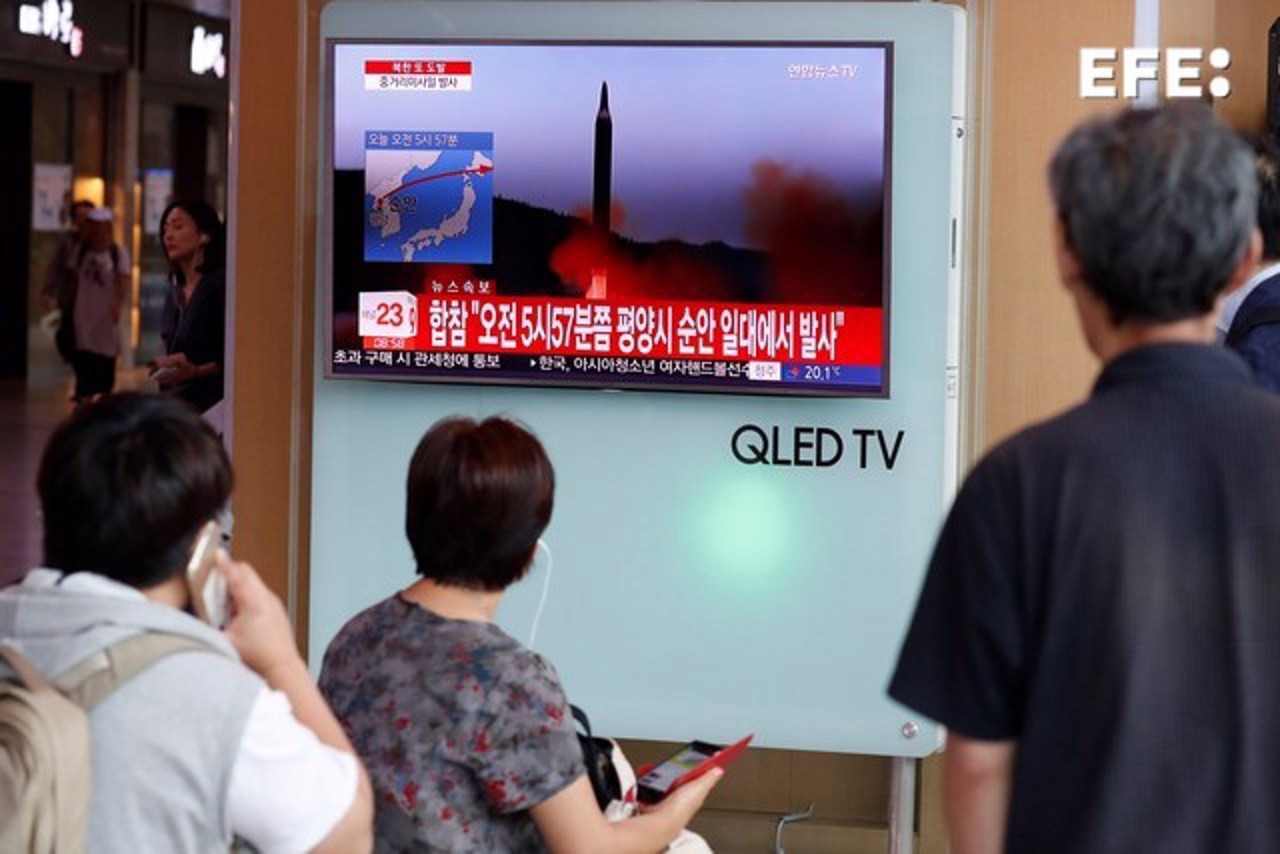 Japón y Corea del Sur alertan de misil balístico lanzado por Corea del Norte