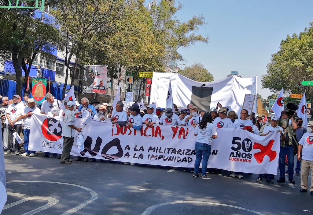 ‘2 de octubre no se olvida’: la marcha por la matanza en Tlatelolco inicia en CDMX