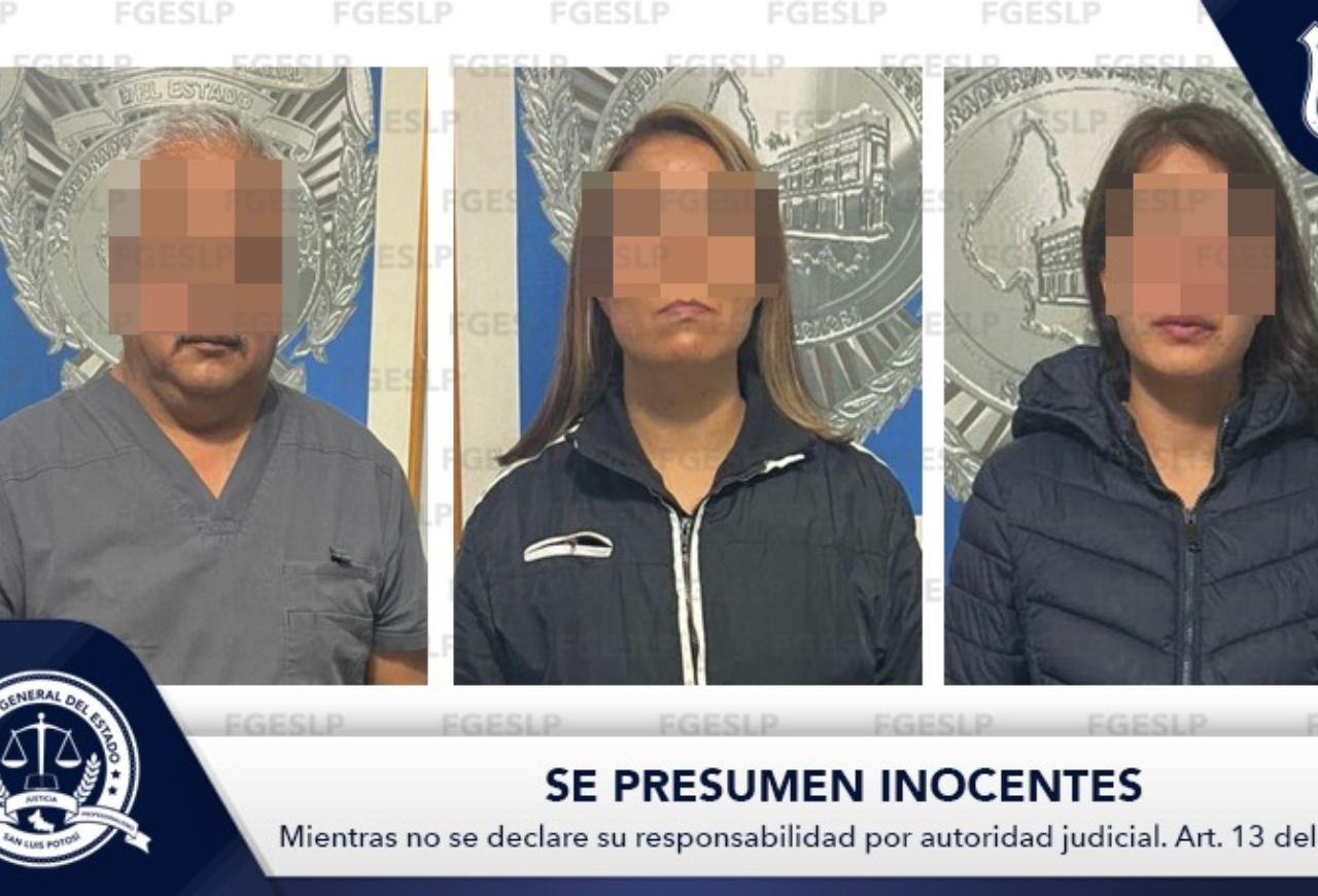 Tres médicos fueron detenidos por la muerte de una niña en San Luis Potosí