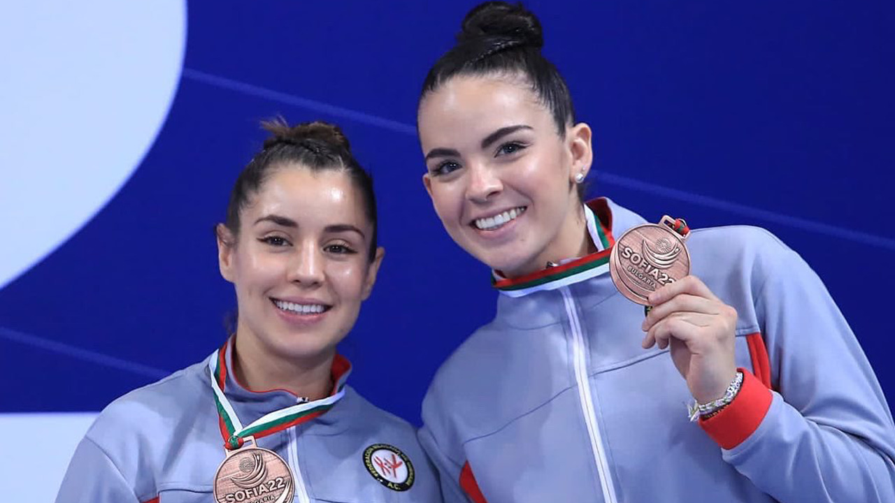 Las mexicanas Mariola García y Dafne Navarro ganan bronce en Mundial de Gimnasia