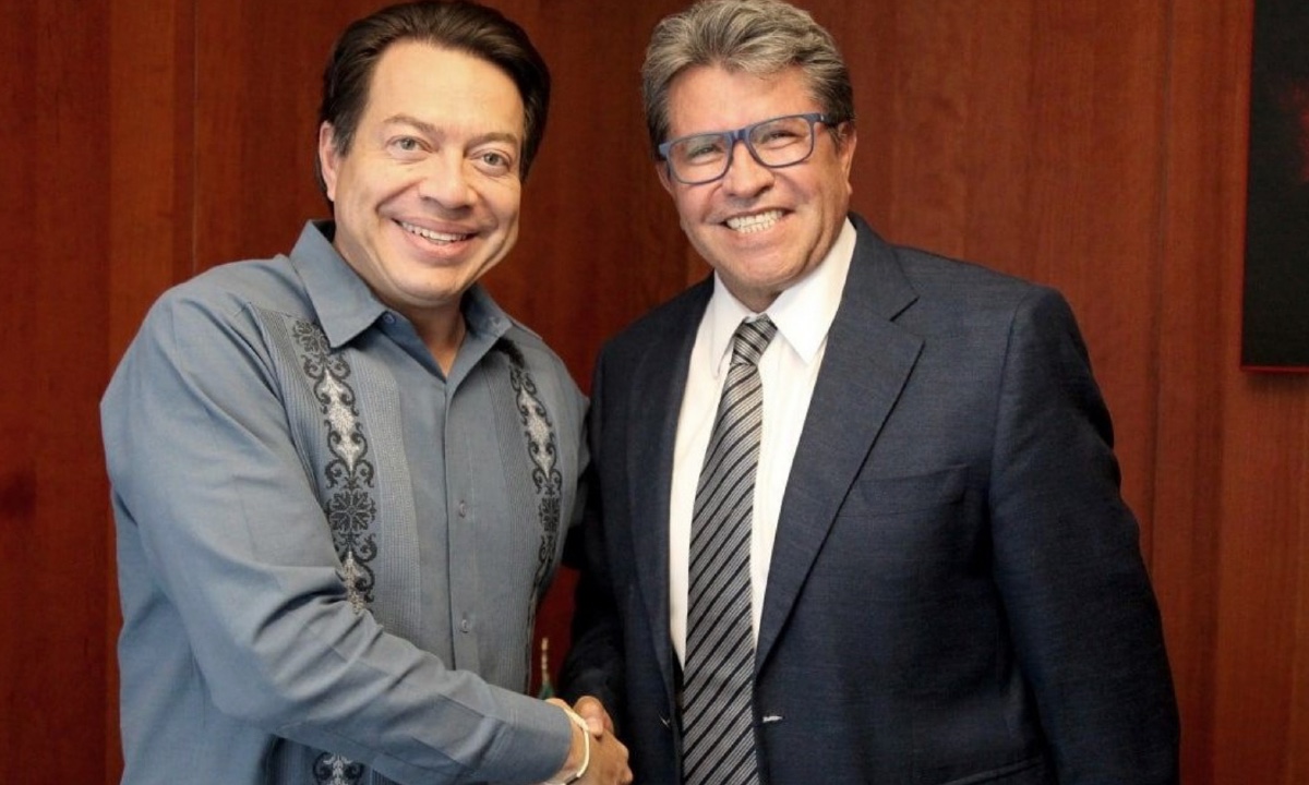 Monreal y Delgado se reúnen en el Senado para ‘planchar’ la reforma electoral ￼