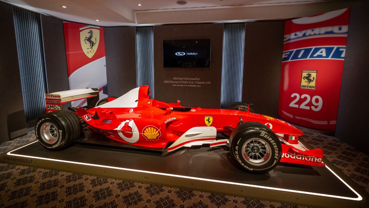 Subastan Ferrari de Michael Schumacher por casi 15 mdd