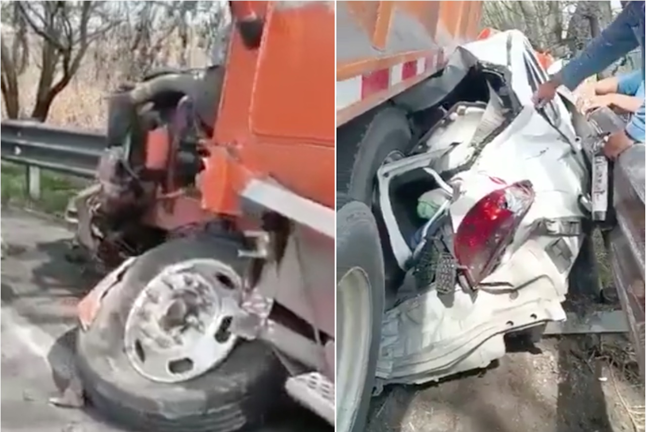 Tráiler pierde el control y provoca un accidente en la autopista Toluca-Atlacomulco