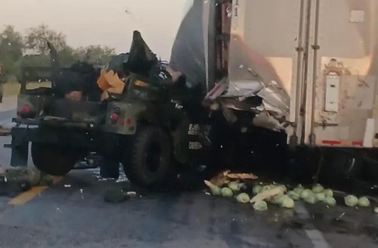 Seis militares mueren en accidente en Soto la Marina, Tamaulipas