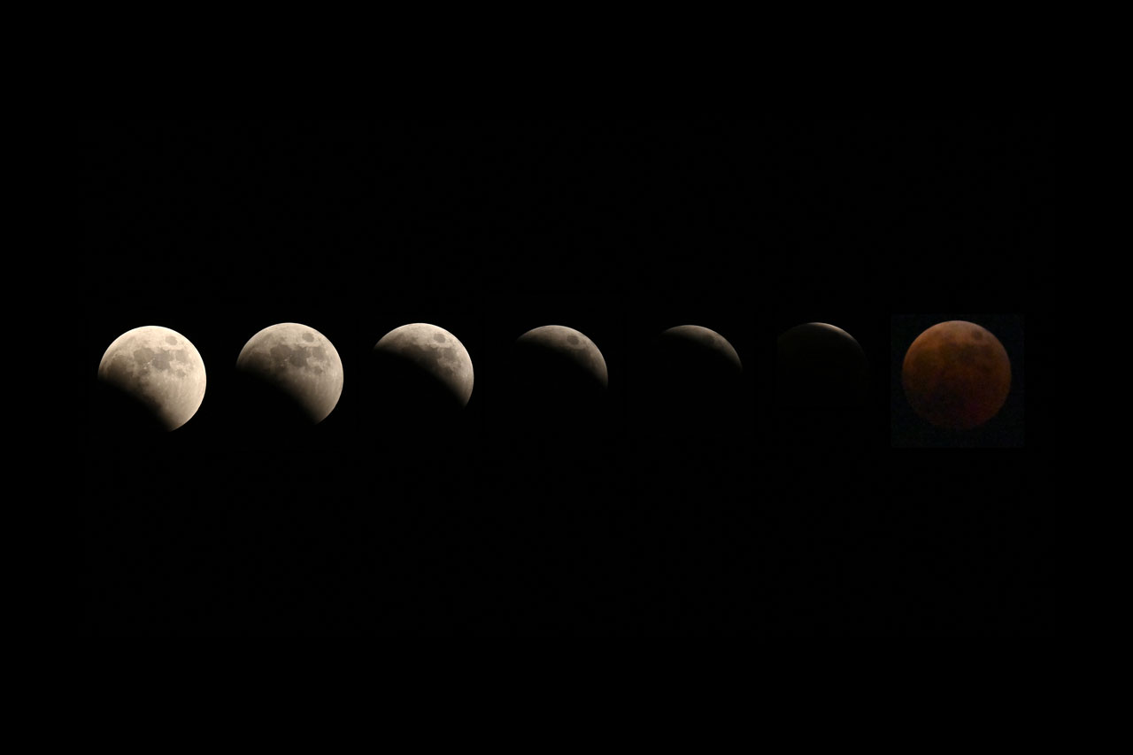 De México a Australia: las mejores fotos del eclipse lunar 2022