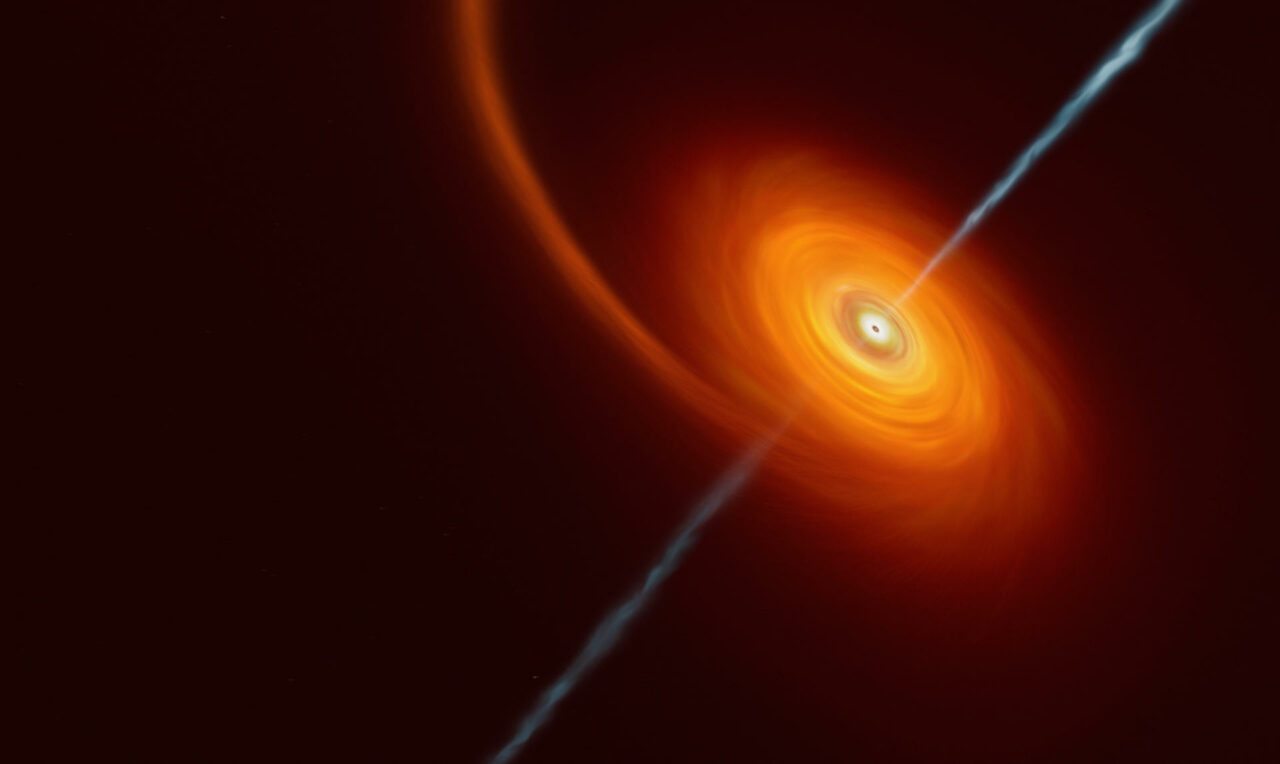 El Observatorio Europeo descubre la estrella más lejana devorada por un agujero negro