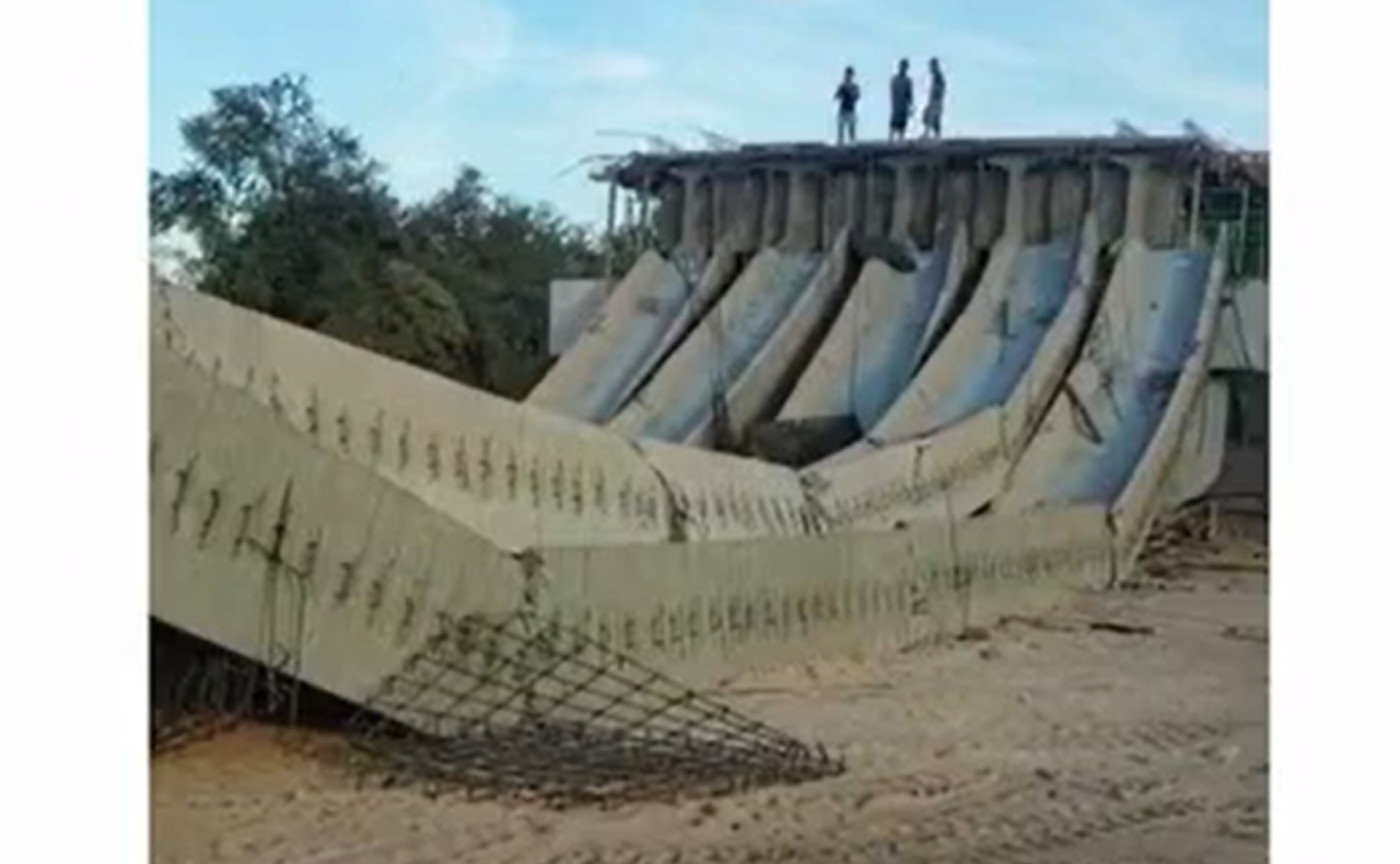 Puente se desploma a semanas de ser reabierto en el Quelite, Sinaloa