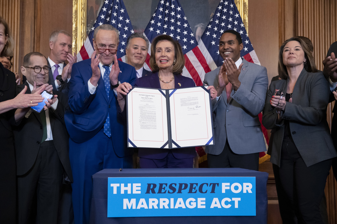 El Congreso de EU protege al matrimonio igualitario con histórica ley
