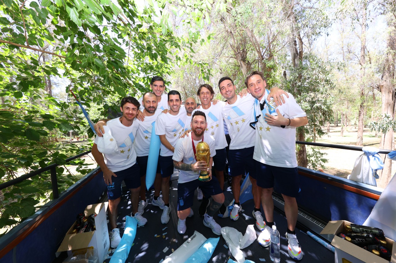 La-Lista de los mejores momentos en los festejos de la Selección Argentina