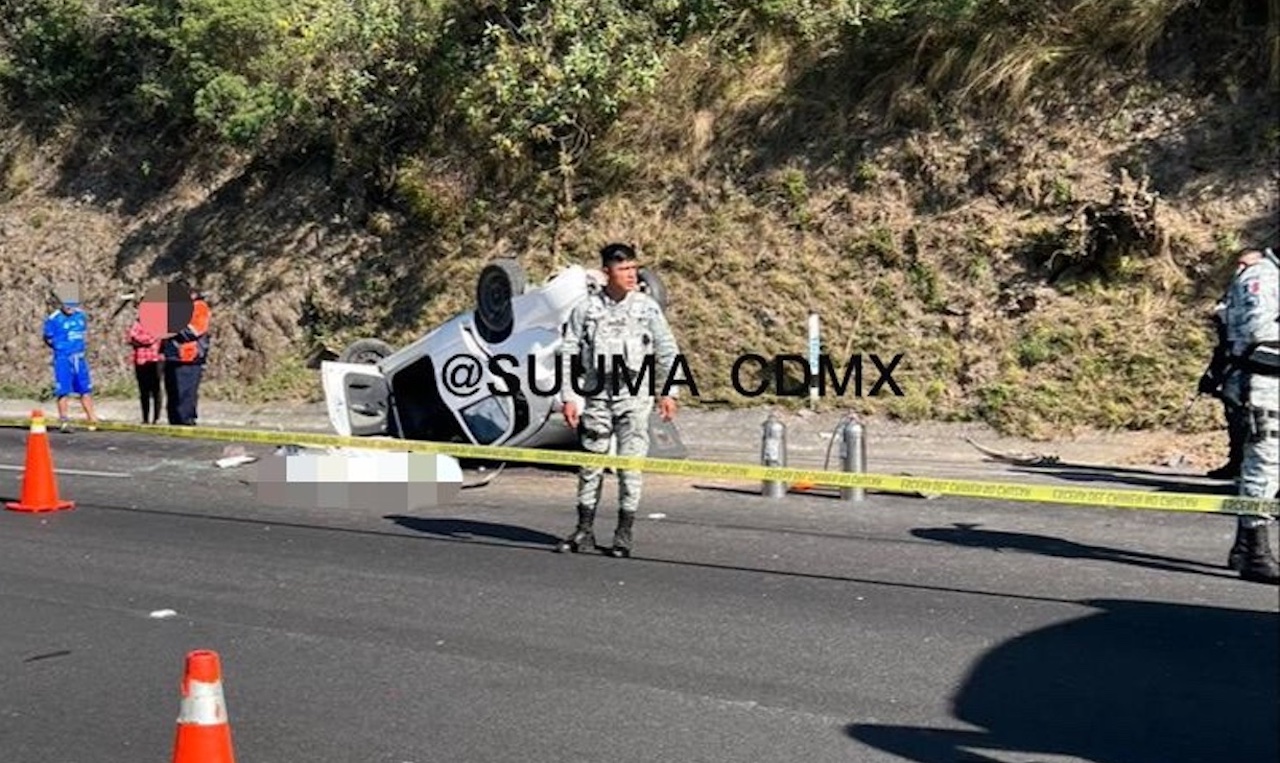 Un accidente en la México-Toluca deja varios heridos y cierre de la autopista