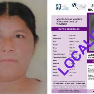 Albina Guadalupe es localizada en la TAPO; desapareció tras salir del Hospital Balbuena