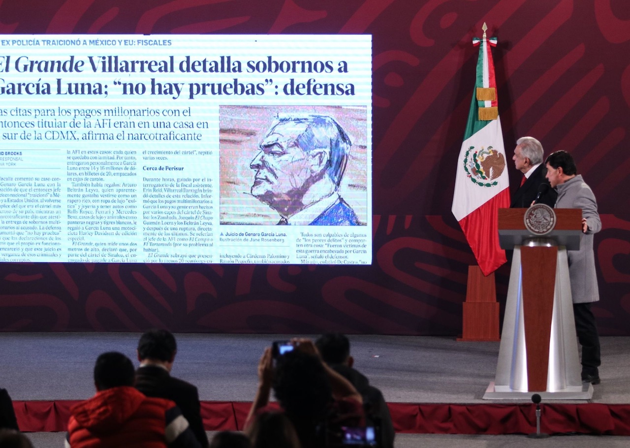 AMLO: Es ‘vergonzoso’ para México el juicio contra García Luna