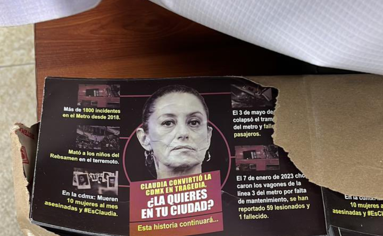 Propaganda contra Claudia Sheinbaum es hallada en oficinas de la alcaldía Cuauhtémoc