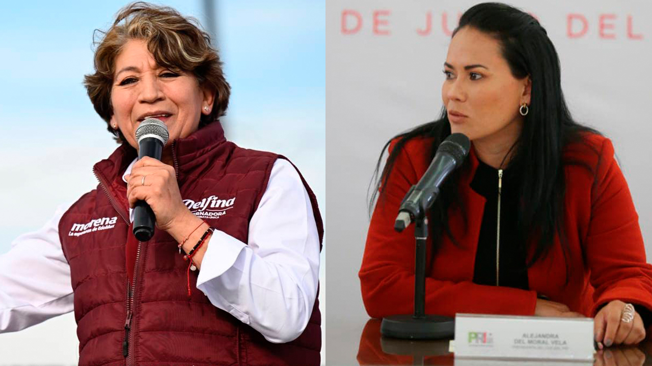 Arropan a Delfina Gómez en Metepec; Del Moral llama a no responder las ‘mentadas’