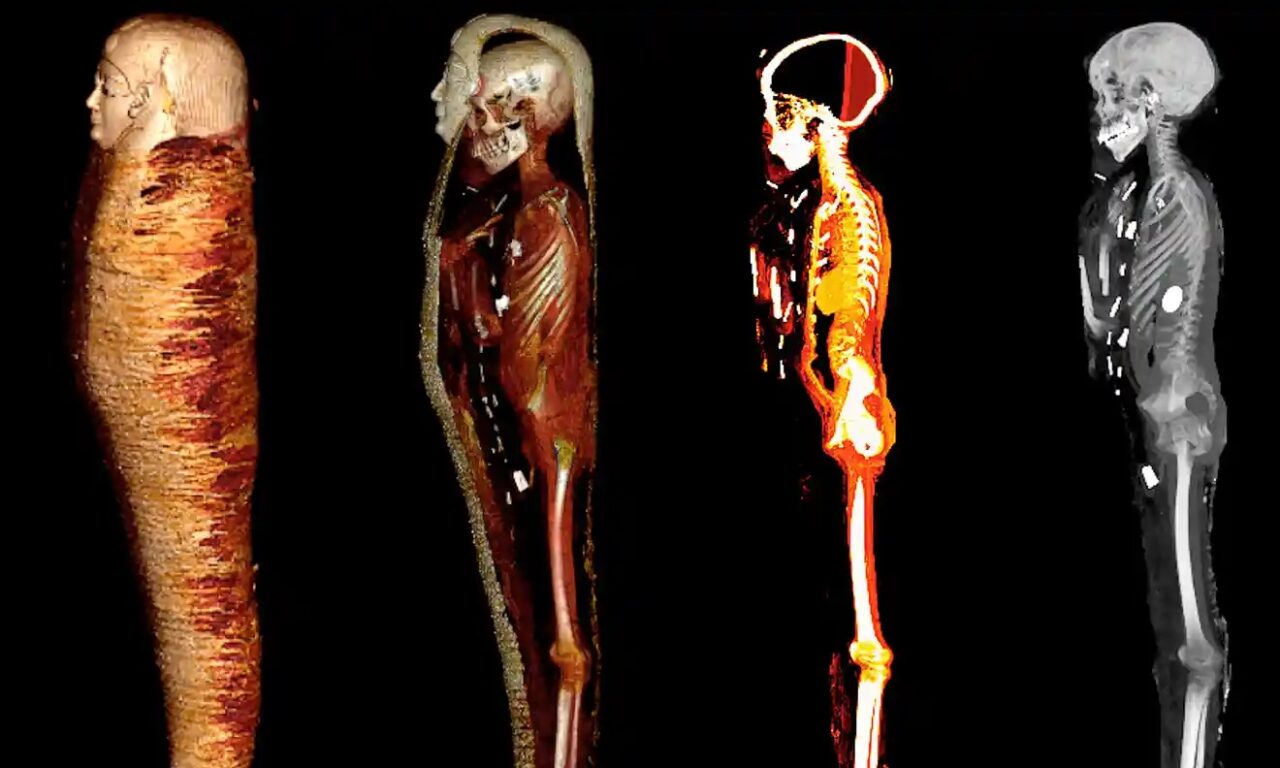 Un escáner digital revela los secretos de una momia de hace 2 mil 300 años