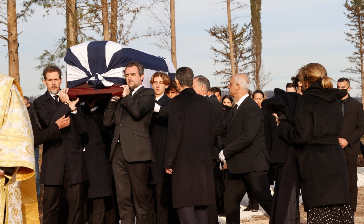 La realeza europea asiste al funeral del rey Constantino de Grecia