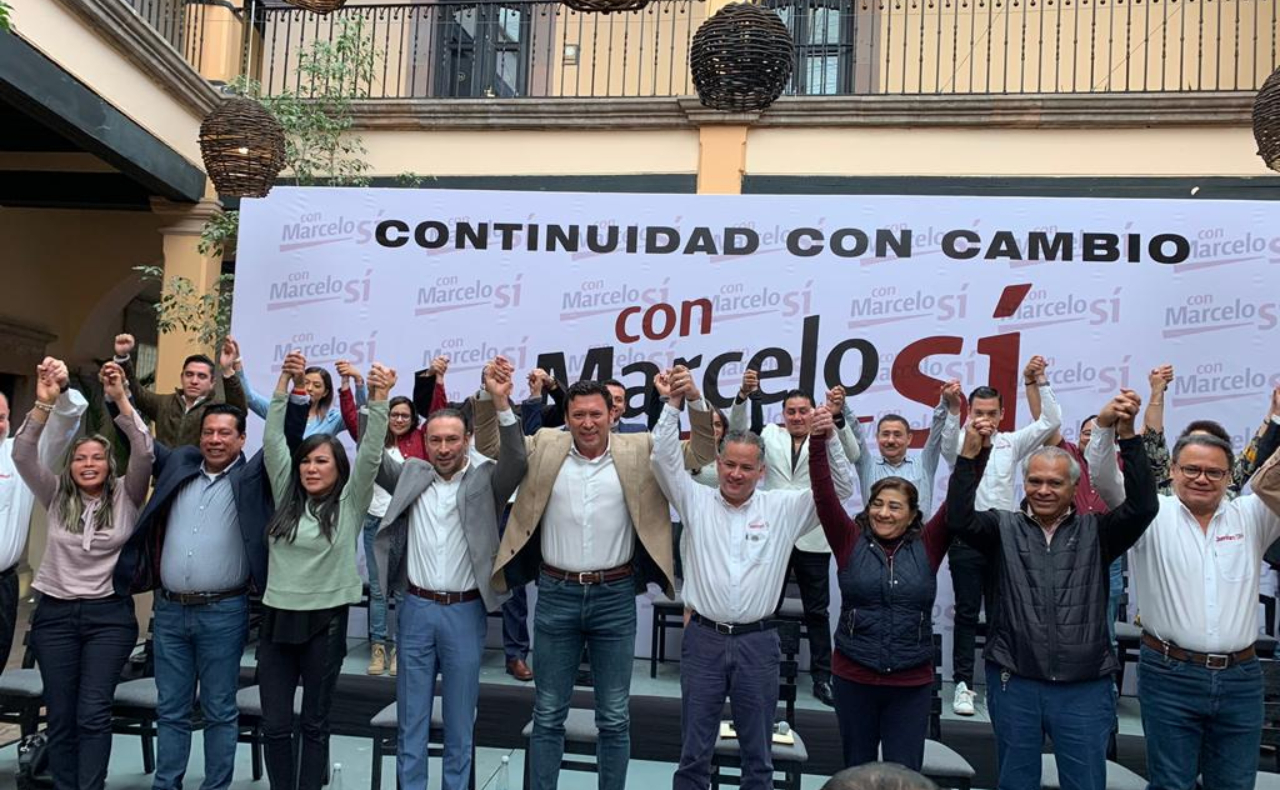 Santiago Nieto respalda a Ebrard; promueven su candidatura con ‘marcelitos’