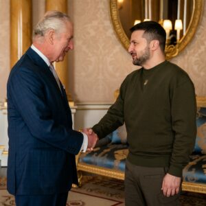 Zelenski se reunió con el rey Carlos III en el palacio de Buckingham