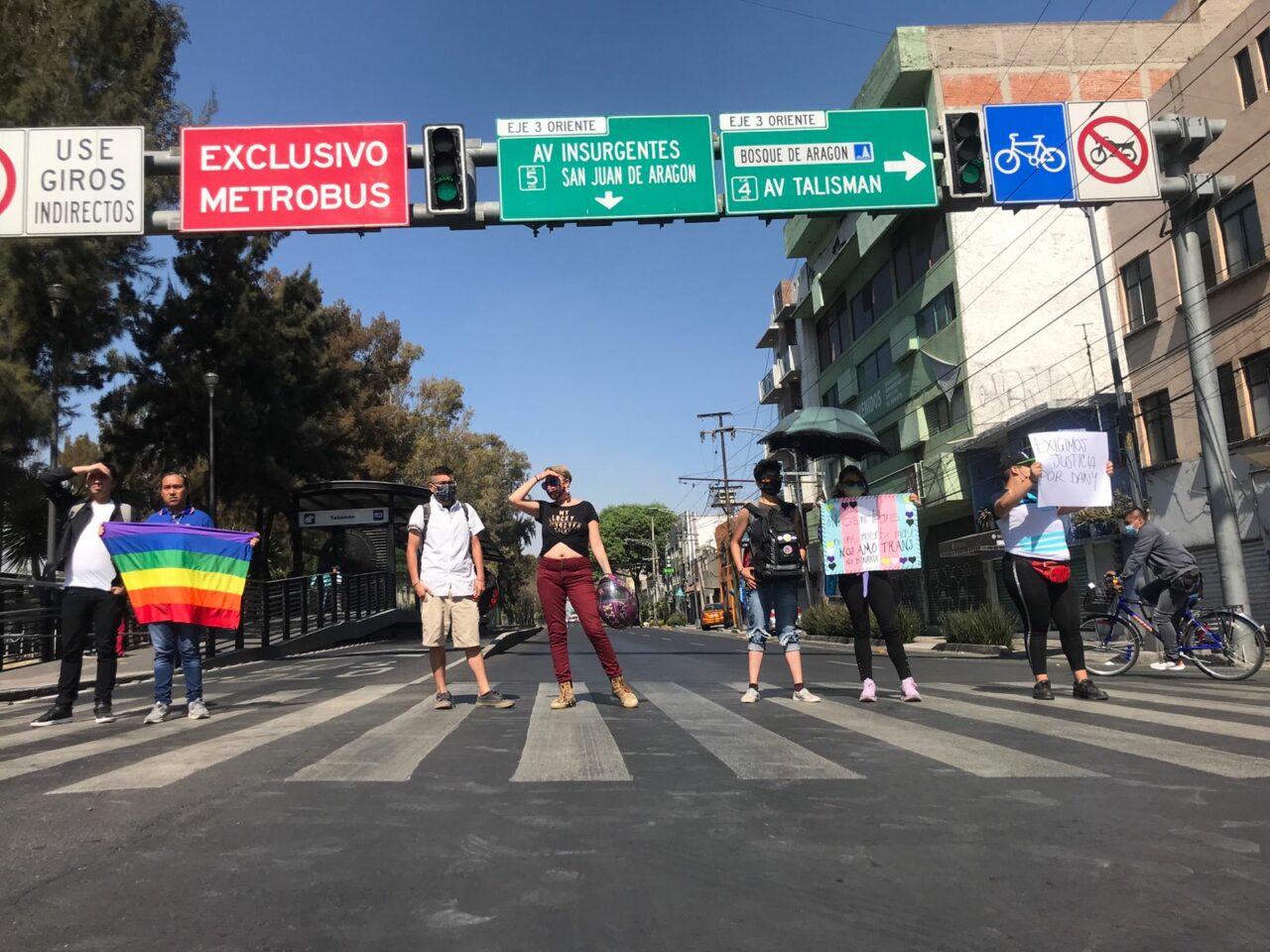 Ciudadanos protestan en la GAM, CDMX, por transfeminicidios