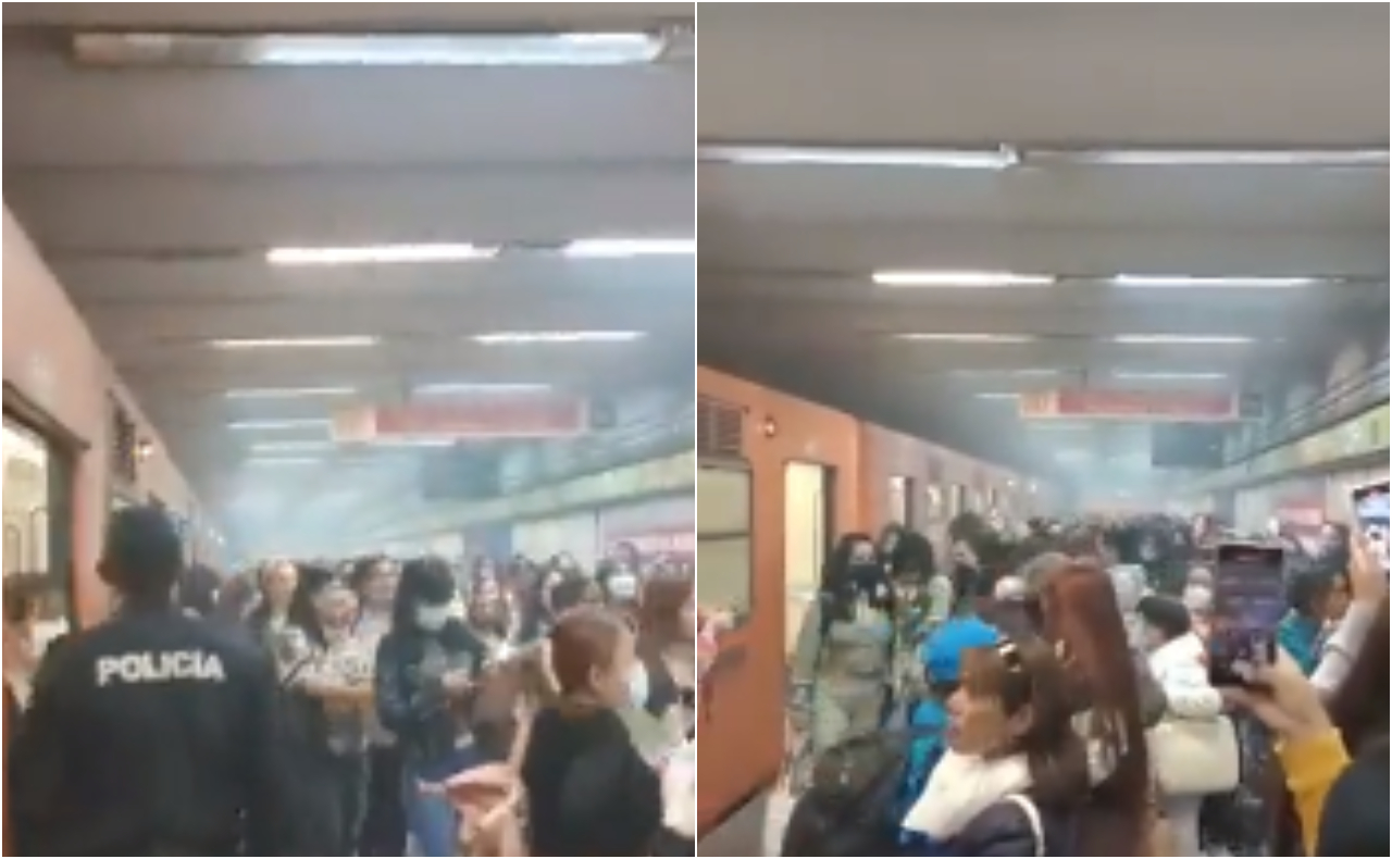 Usuarios reportan humo en la estación Etiopía de la Línea 3 del Metro