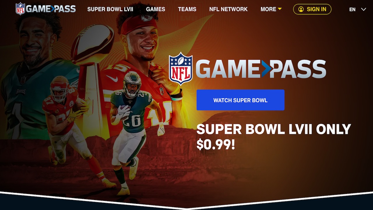 ¿Se cayó el Game Pass de la NFL? Usuarios acusan fallos el día del Super Bowl