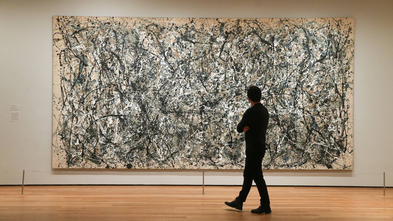 Aparece una pintura desconocida de Jackson Pollock valuada en 54 millones de dólares