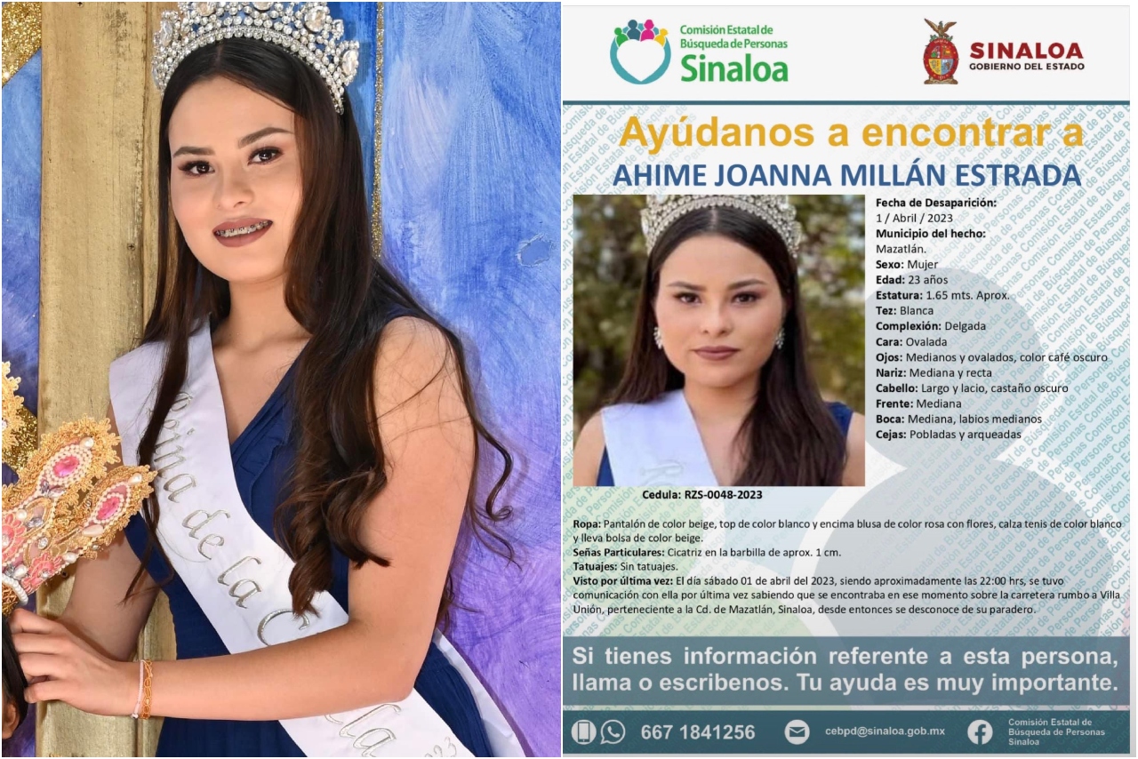 Aimé Joanna, reina de belleza en Mazatlán, es hallada sin vida; familia exige investigación