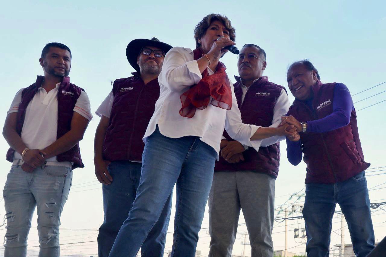 Líderes del PRI y Encuentro Social se suman a campaña de Delfina Gómez