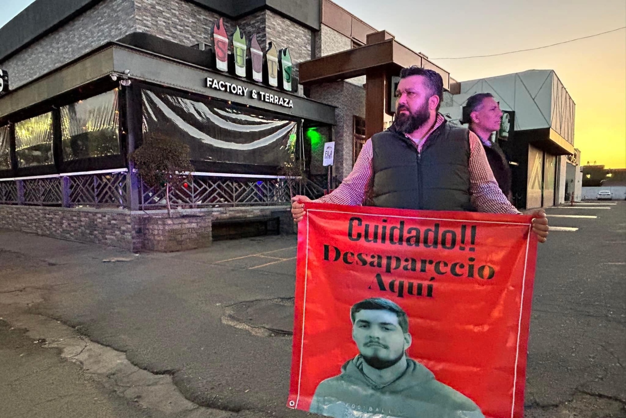 Familiares protestan por jóvenes desaparecidos en zona de bares de Mexicali