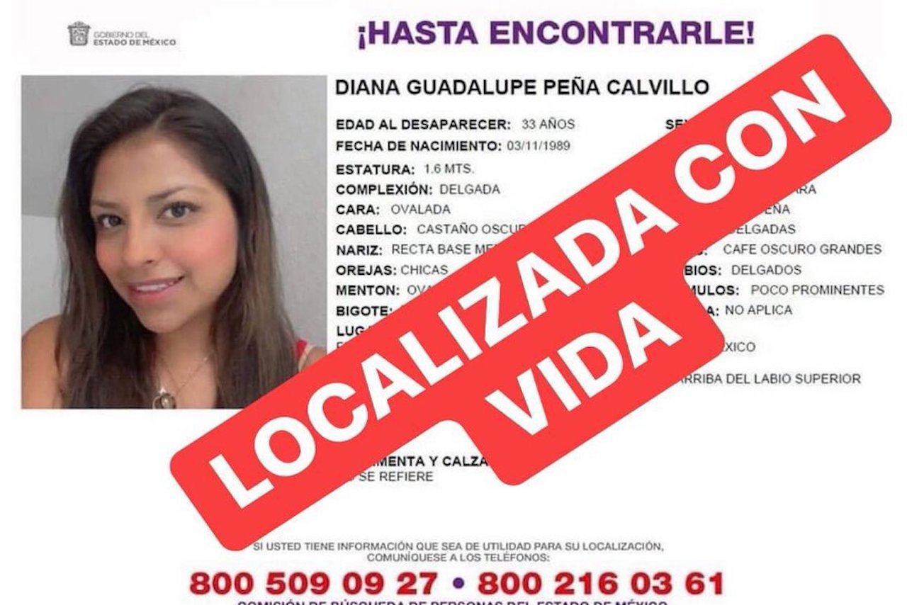 La joven Diana Peña es localizada con vida en Cuernavaca, Morelos