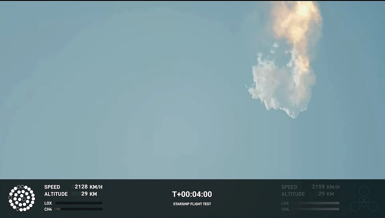 El cohete Starship de SpaceX explota en su primer vuelo de prueba