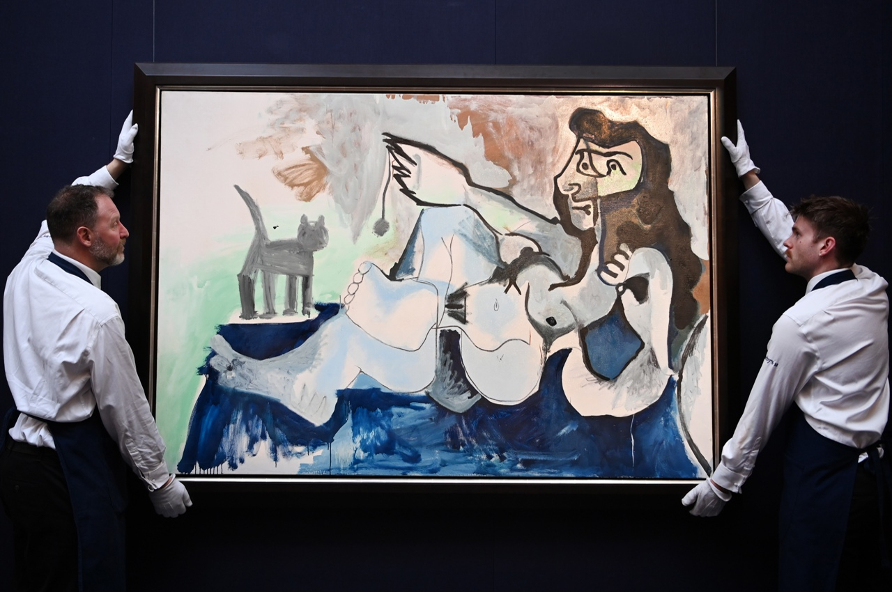 <em>Femme nue couchée avec un chat</em>, de Pablo Picasso, se subastará en Sotheby’s