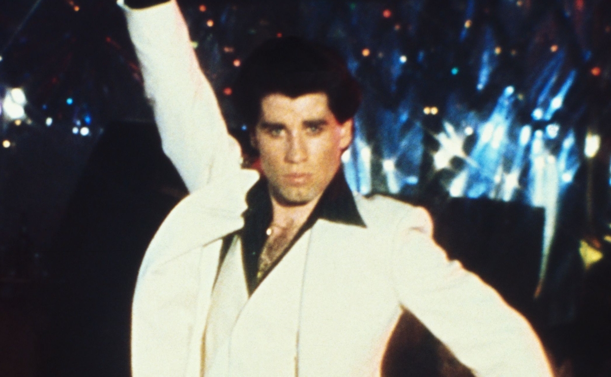 Traje de John Travolta en <em>Fiebre de sábado por la noche</em>, a subasta