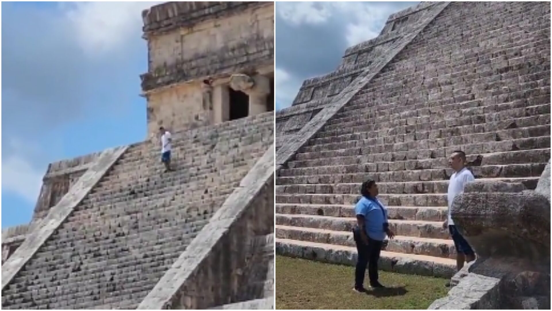 Turista sube a la pirámide de Chichén Itzá; exigen ‘doble castigo’ por ser yucateco