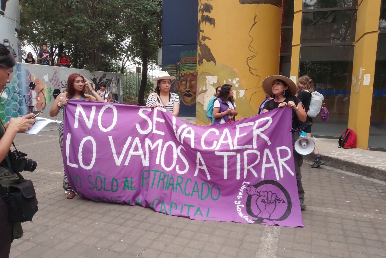 ‘¡Ni una más!’: marcha en CU exige un alto a la violencia y los femincidios